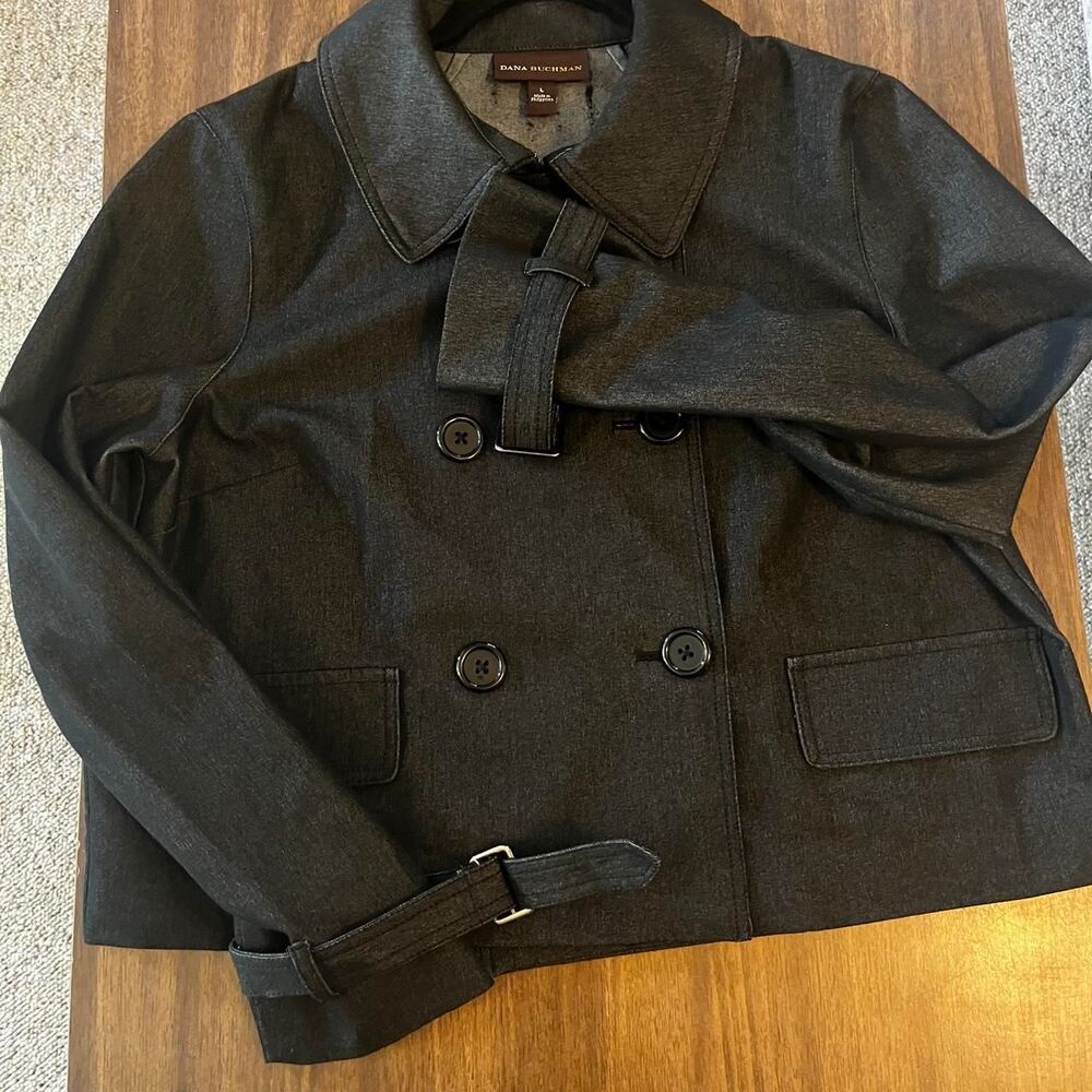 Dana-buchman Women's Black and Grey Jacket